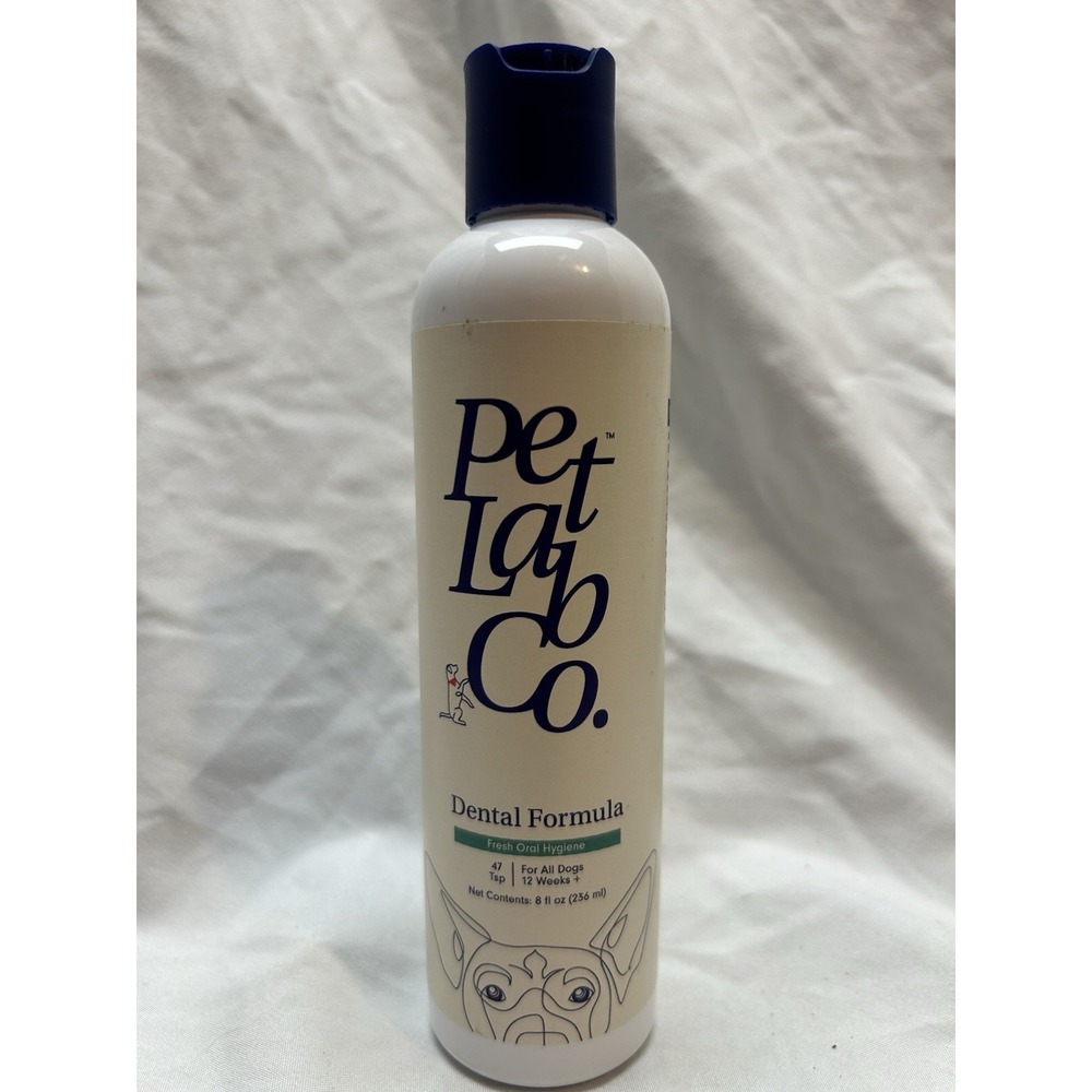 Petlab Co. Dental Formula Water Additive for Dogs | Targets Dog Plaque 8oz New